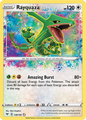 Rayquaza SWSH04: Vivid Voltage # 138/185 - Sweets and Geeks