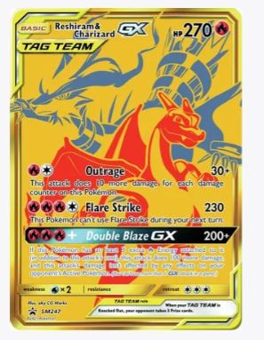 Reshiram & Charizard GX - SM247 SM Promos # SM247 - Sweets and Geeks