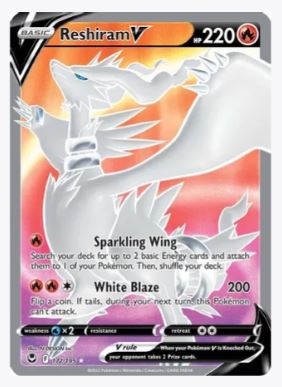 Reshiram V - SWSH12: Silver Tempest - Pokemon