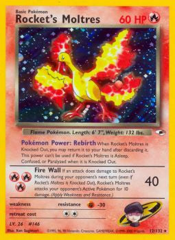 Rocket's Moltres Gym Heroes	# 012/132 - Sweets and Geeks