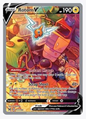 Rotom V (Alternate Full Art) SWSH11: Lost Origin # 177/196 - Sweets and Geeks