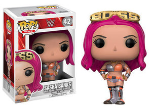 (Damaged Box) Funko Pop! WWE - Sasha Banks #42 - Sweets and Geeks