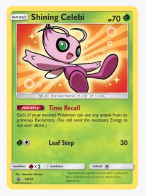 Shining Celebi - SM79 SM Promos	# SM79 - Sweets and Geeks