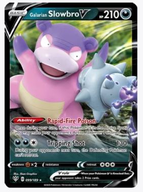 Galarian Slowbro V SWSH03: Darkness Ablaze # 099/189 - Sweets and Geeks