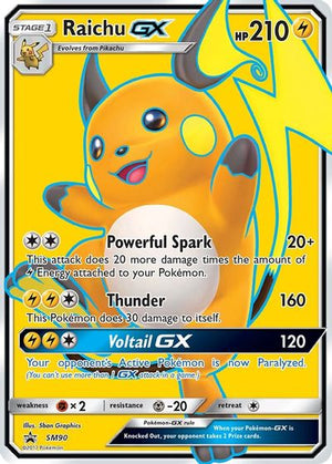 Raichu GX - SM90 SM Promos Card # SM90 - Sweets and Geeks