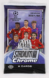 2021-22 TOPPS UEFA Champions League Stadium Club Chrome Soccer Hobby Pack - Sweets and Geeks