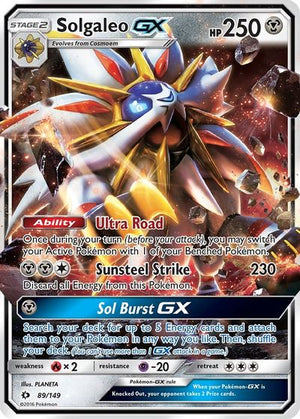 Solgaleo GX SM Base Set # 89/149 - Sweets and Geeks