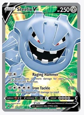 Steelix V (Full Art) SWSH04: Vivid Voltage # 176/185 - Sweets and Geeks