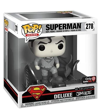 Funko POP Deluxe Black & White Jim Lee Superman Figure offers