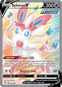 Sylveon V (Full Art) SWSH07: Evolving Skies # 183/203 - Sweets and Geeks