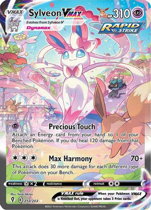 Sylveon VMAX (Alternate Art Secret) SWSH07: Evolving Skies # 212/203 - Sweets and Geeks