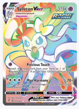 Sylveon VMAX (Secret) SWSH07: Evolving Skies # 211/203 - Sweets and Geeks