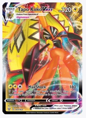 Tapu Koko VMAX SWSH05: Battle Styles # 051/163 - Sweets and Geeks