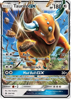 Tauros GX SM Base Set # 100/149 - Sweets and Geeks