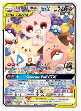 Togepi & Cleffa & Igglybuff GX Alternate Art Promos # 143a/236 - Sweets and Geeks