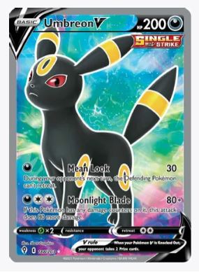 Umbreon V (Full Art) SWSH07: Evolving Skies # 188/203 - Sweets and Geeks