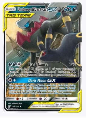 Umbreon & Darkrai GX SM - Unified Minds # 125/236 - Sweets and Geeks