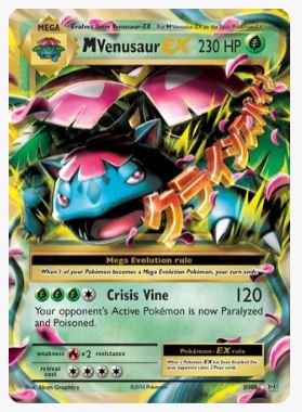 M Venusaur EX XY - Evolutions # 2/108 - Sweets and Geeks