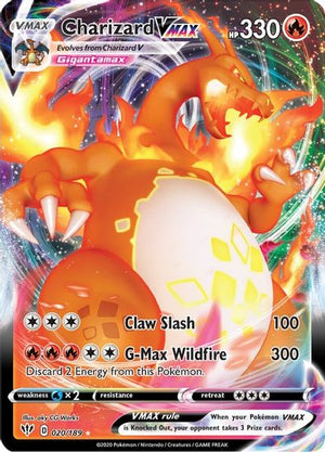 Charizard VMAX SWSH03: Darkness Ablaze # 020/189 - Sweets and Geeks