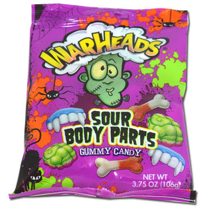 Warheads Gummy Body Parts - Sweets and Geeks