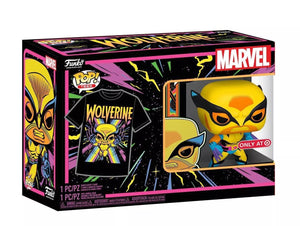 Funko Pop! Marvel - Black Light Wolverine & Tee Shirt (M) - Sweets and Geeks